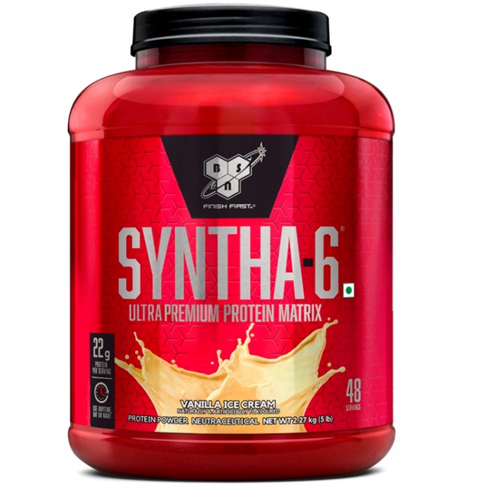 Proteine din zer BSN SYNTHA-6 Ultra Premium Protein Matrix, Vanilla Ice Cream 5lb 1115122