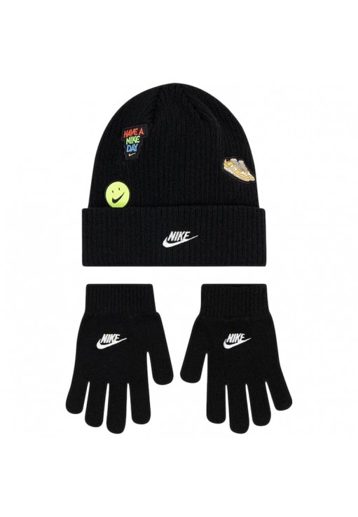 Набор Шапка + перчатки Nike NAN PATCH PEAK BEANIE SET