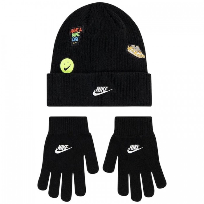 Набор Шапка + перчатки Nike NAN PATCH PEAK BEANIE SET