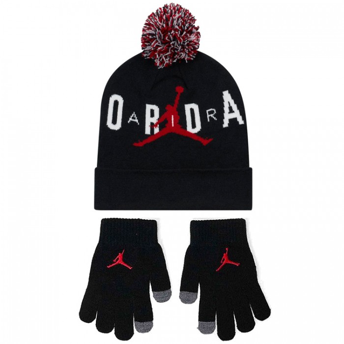 Набор Шапка + перчатки Nike JAN JORDAN HBR POM BEANIE SET