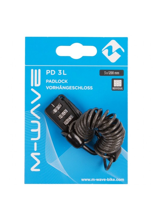 Замок M-WAVE M-WAVE PD 3 L padlock