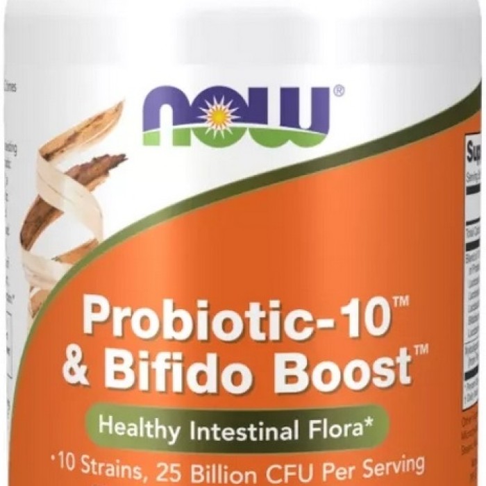 Витамины Now Foods PROBIOTIC-10 + BIFIDO BOOST  90 VCAPS 2924 - изображение №3