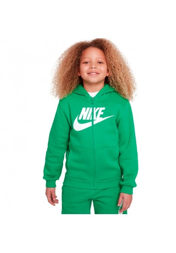 Толстовка Nike K NSW CLUB FLC HD FZ LS HBR