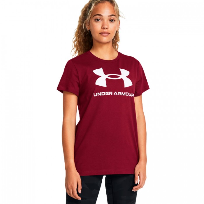 Футболка Under Armour UA W SPORTSTYLE LOGO SS 1356305-625 - изображение №3