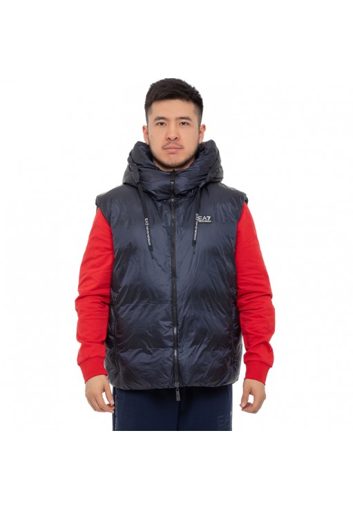 Vesta EA7 EMPORIO ARMANI REVERSIBLE VEST WITH HOOD
