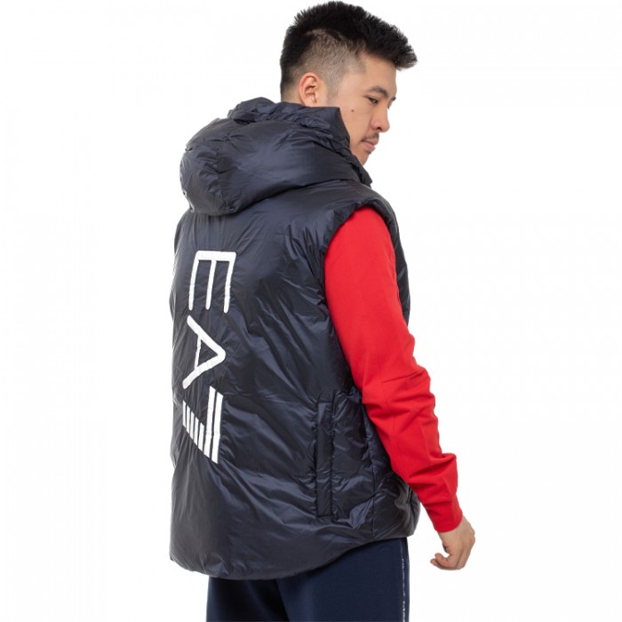 Жилет EA7 EMPORIO ARMANI REVERSIBLE VEST WITH HOOD 6DPQ03-PNGAZ-1528 - изображение №3