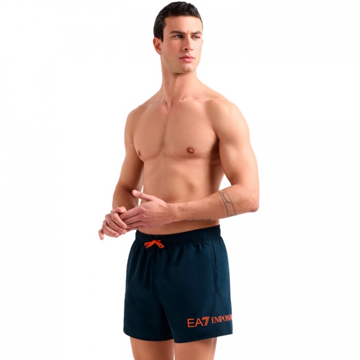 Шорты для плавания EA7 EMPORIO ARMANI WATER SPORT BW M EXTENDED LOGO 7M000519-AF13049-MC029