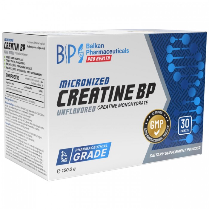 Creatin Balkan Pharmaceuticals CREATINE BP UNFLAVORED powder N30 5 gr sachets BF1129