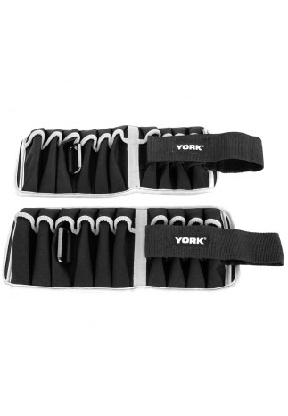 Bratari cu greutati 2x5 kg (pereche) YORK Adjustable ankle/wrist weights