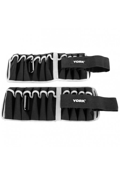 Утяжелители 2x5 кг (пара) YORK Adjustable ankle/wrist weights