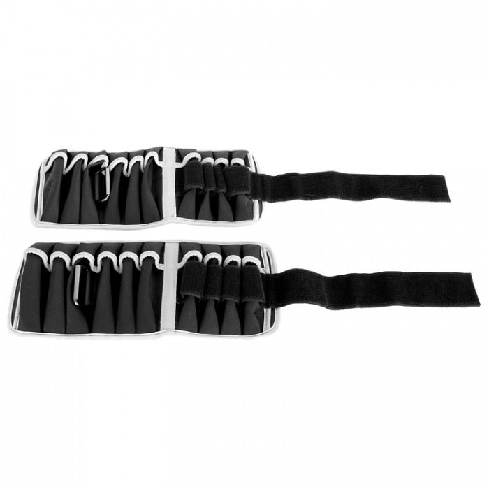 Bratari cu greutati 2x5 kg (pereche) YORK Adjustable ankle/wrist weights 80330 - 2
