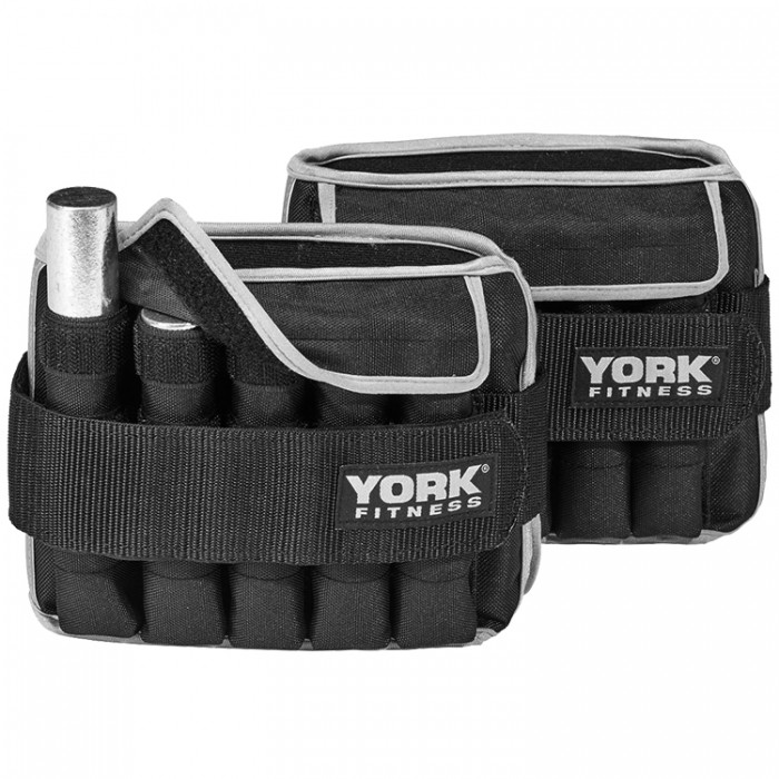 Bratari cu greutati 2x5 kg (pereche) YORK Adjustable ankle/wrist weights 80330 - 3