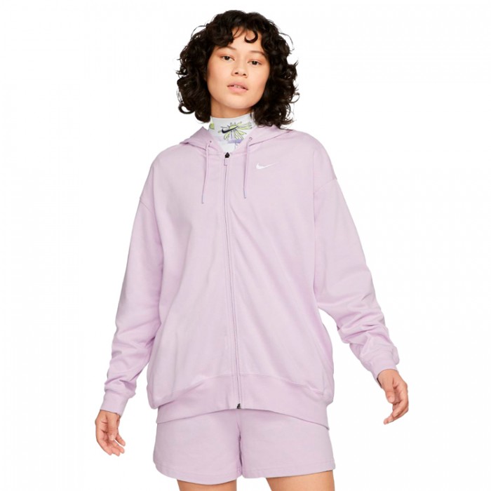 Толстовка Nike W NSW JRSY OS FZ HOODIE DM6415-530 - 2