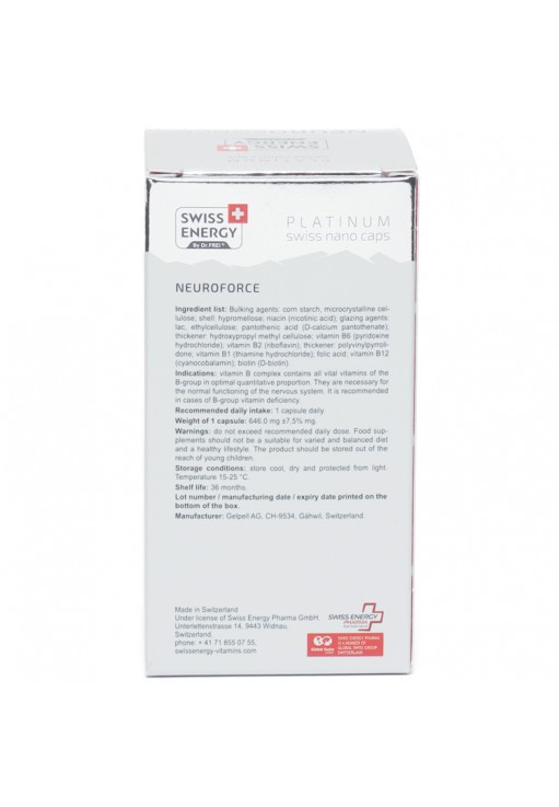 Витамины Swiss Energy NanoCaps Swiss Energy NEUROFORCE N30