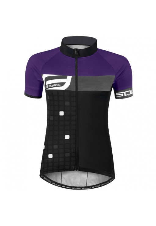 Tricou pentru ciclism Force F SQUARE LADY short sl