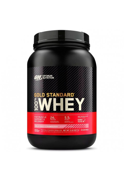 Сывороточный протеин Optimum Nutrition ON 100% WHEY GOLD STRAWBERRY 2LB