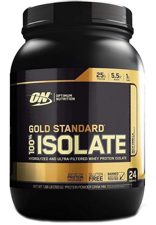 Isolat proteic Optimum Nutrition ON GS ISOLATE GF VANILLA 1.58LB