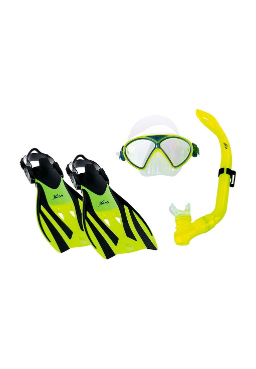 Set: masca,laba,tub p/u inot Joss Set mask snorkel and flippers