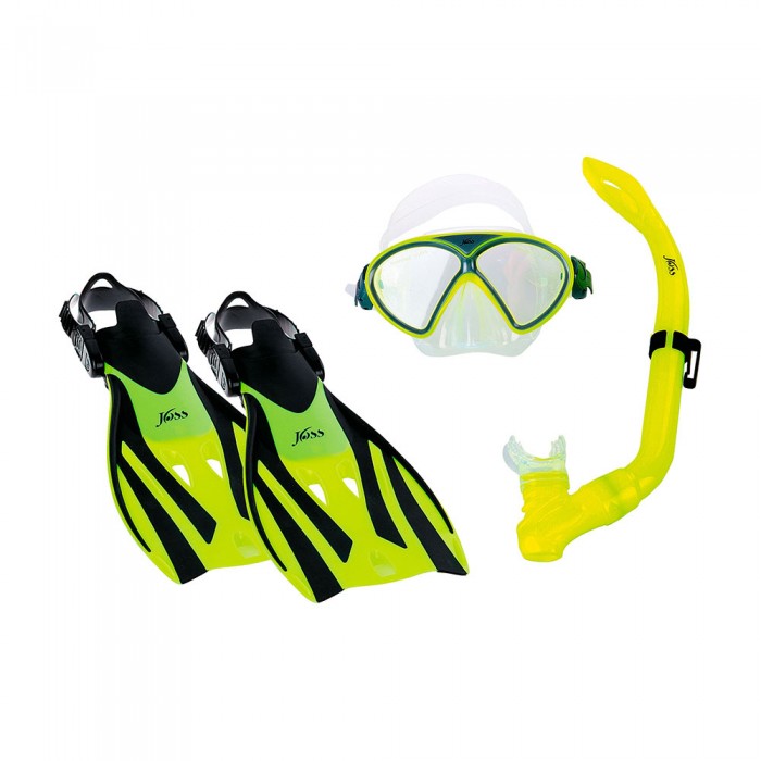 Комплект: маска,трубка,ласты Joss Set mask snorkel and flippers 791758