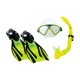 Комплект: маска,трубка,ласты Joss Set mask snorkel and flippers M9610ST-33