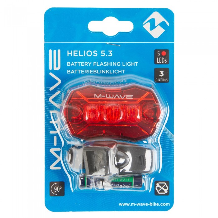 Задний фонарь M-WAVE M-WAVE Helios 5.3 battery flashing light 728952 - изображение №2