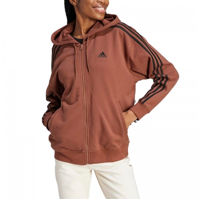 Толстовка Adidas W 3S FT FZ O HD HOODY FULLZIP IL3436 - изображение №2