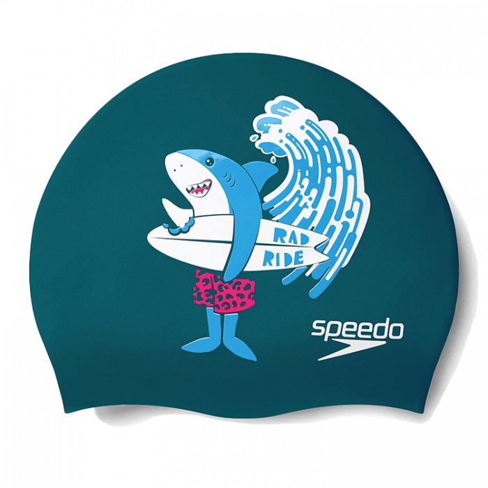 Силиконовая шапочка для плавания Speedo SLOGAN PRT CAP JU 8-0838614637