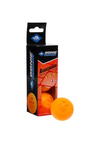 Набор мячей для настольного тенниса 3шт Donic AVANGARDE POLY +40 ORANGE