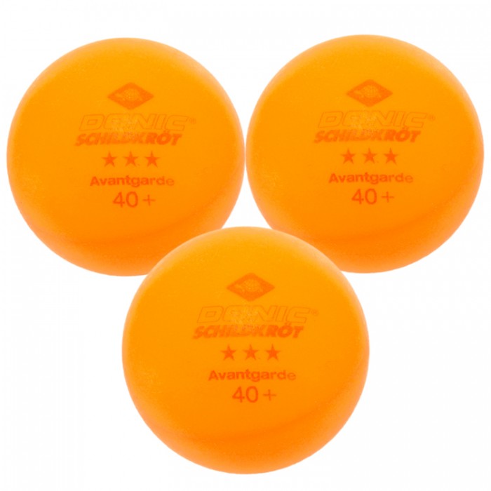 Set mingi tenis de masa 3 buc Donic AVANGARDE POLY +40 ORANGE 608338 - imagine №2