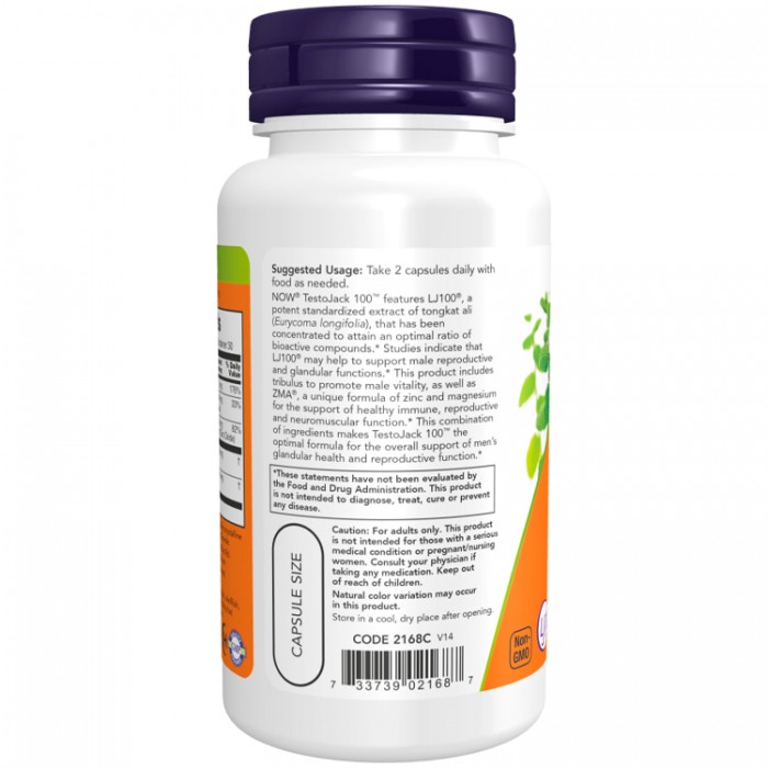 Vitamine Now Foods TestoJack 100 NF2138 - 2