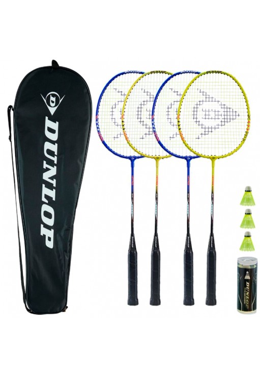 Set p/u badminton Dunlop BADMINTONA NITRO STAR 4P SET