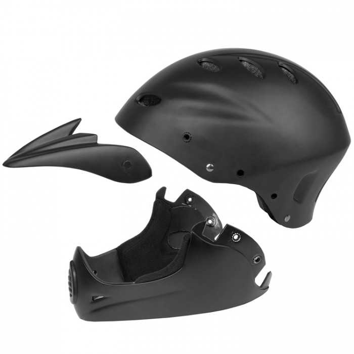 Шлем M-WAVE All-In-1 matt black Fullface/Downhill Helmet 731140 - изображение №2