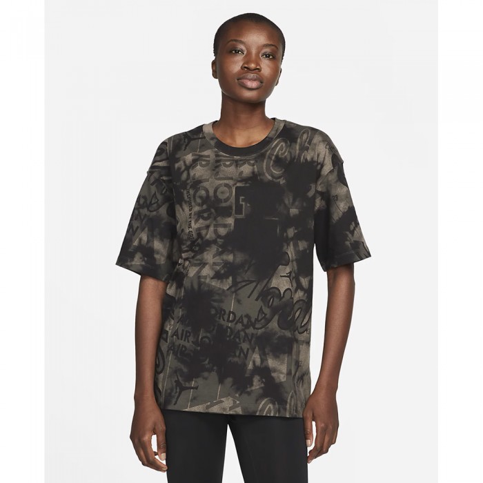 Tricou Nike W J HERITAGE OVRSZ AOP TEE DN2769-040 - 2