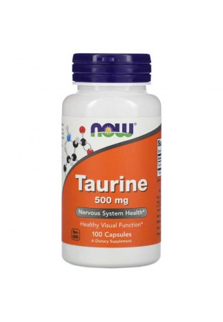 Energizant Now Foods TAURINE 500mg 100 CAPS