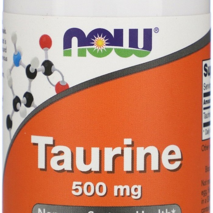Energizant Now Foods TAURINE 500mg 100 CAPS NF140 - 3