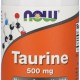 Energizant Now Foods TAURINE 500mg 100 CAPS NF140 - 3