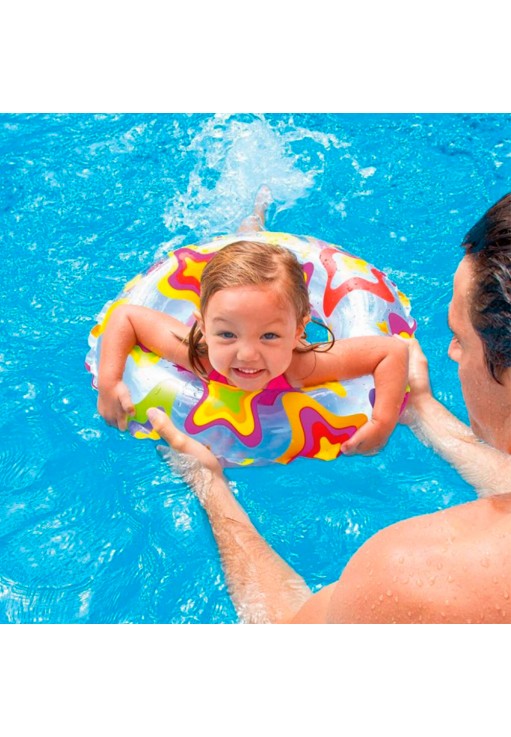 Надувной круг INTEX Детский надувной круг d61cm, 6-10 лет