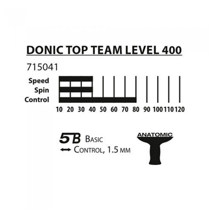 Ракетка для настольного тенниса Donic Top Team 400 713804 - изображение №2