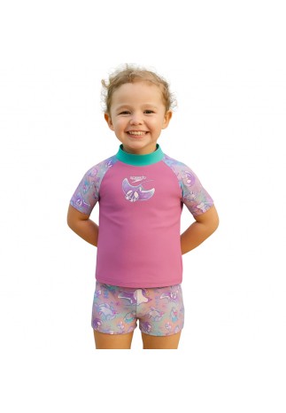 Costum de baie Speedo DIGI PT SS RASH TOP SET
