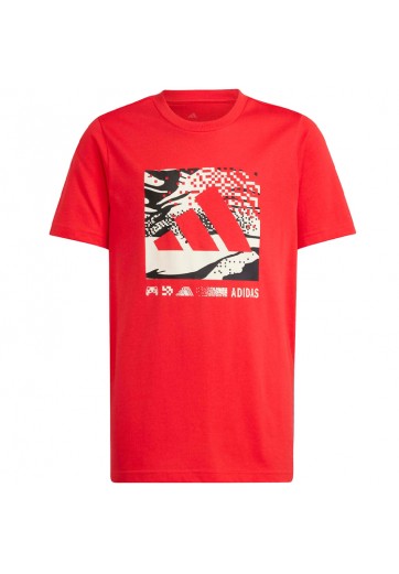 Футболка Adidas J CAMO LOGO TEE