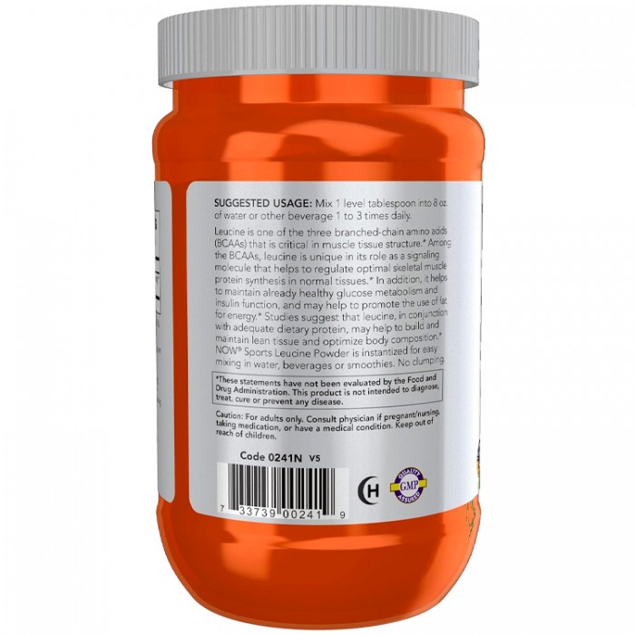 Aminoacizi Now Sports L-Leucine Powder, Builds Lean Tissue NS0241 - imagine №2