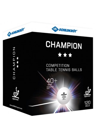 Набор мячей для настольного тенниса 120 шт Donic T-Ball 3-Stern CHAMPION POLY 40+