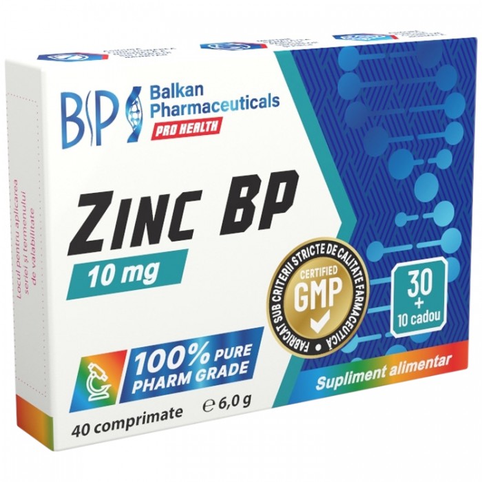 Vitamine Balkan Pharmaceuticals ZINC BP tablets N40 BF1142
