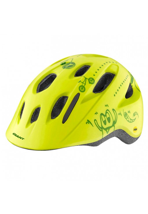 Защитный шлем Giant HOLLER MATTE LIME 46-51CM WITH DIAL FIT SYSTEM WITH BUG NET CPSC/CE