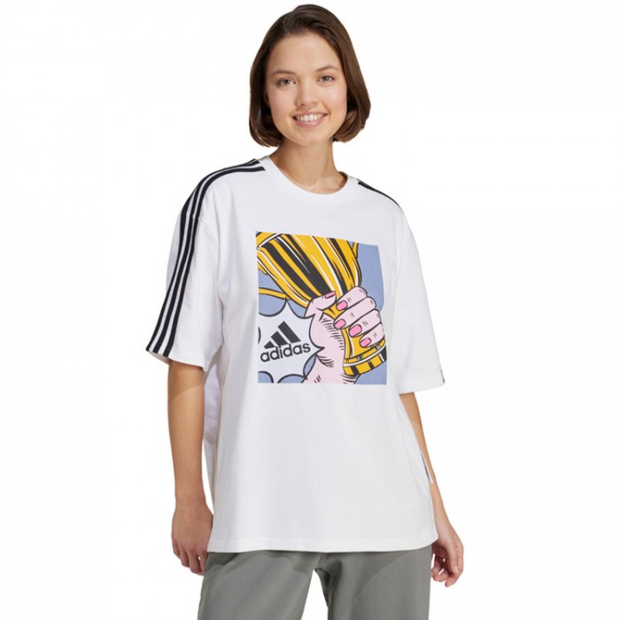 Футболка Adidas W Gallry OS Tee IW2744 - изображение №2