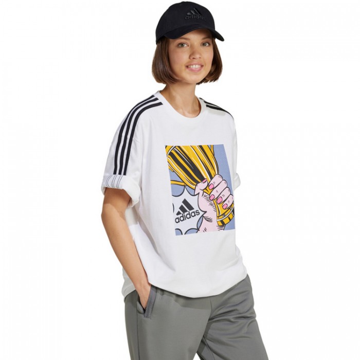 Футболка Adidas W Gallry OS Tee IW2744 - изображение №3