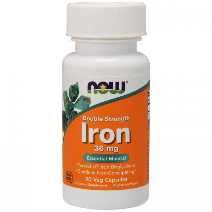 Витамины Now Foods Iron Double Strength 36 mg NF1444