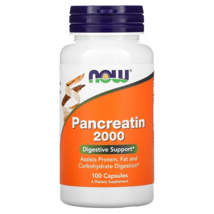 Витамины Now Foods PANCREATIN 2000 (200mg 10X)  100 CAPS 2945