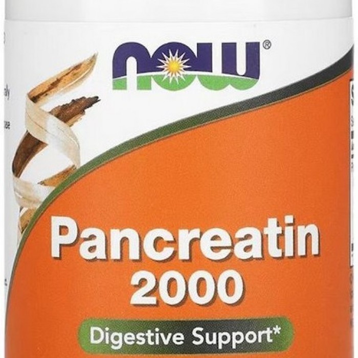 Витамины Now Foods PANCREATIN 2000 (200mg 10X)  100 CAPS 2945 - изображение №3