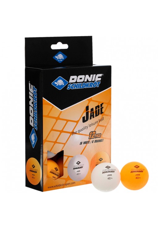 Set mingi pentru tenis de masa 12 buc Donic Jade Poly 40+ spare time ball
